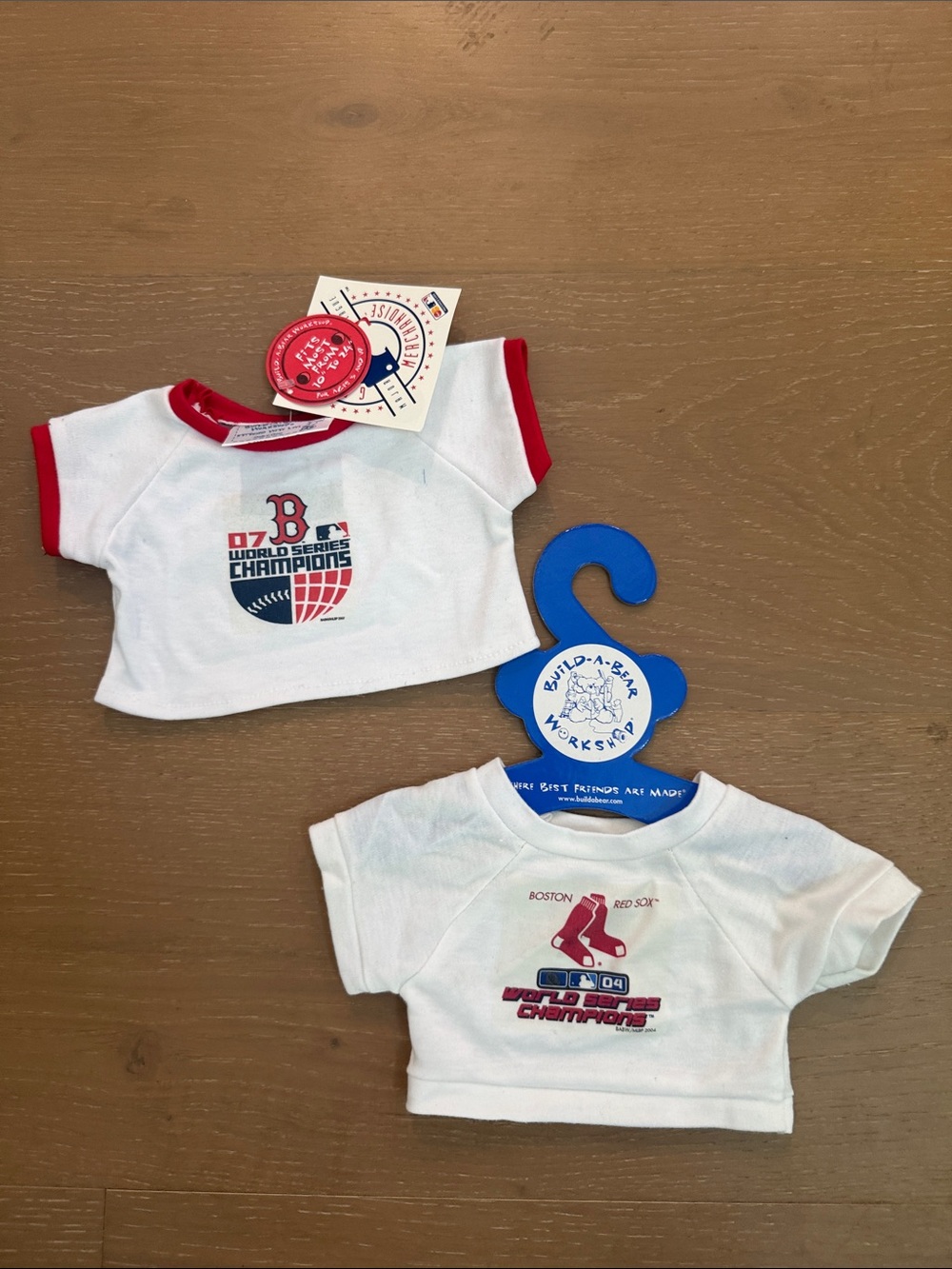 Build-A-Bear White & Red Boston Red Sox World Series Tee Set